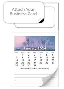 Business card calendar magnets a great do-it-yourself marketing tip!