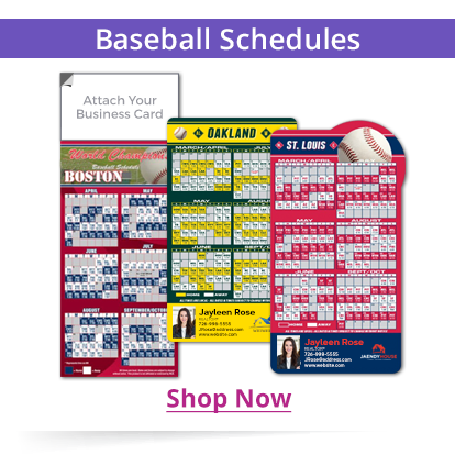Magnetic Real Estate Baseball Schedules