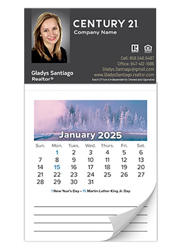 Full color real estate marketing calendars for 2025