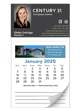 Custom printed calendars provides professional polish to your real estate promotional items