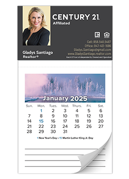 Full color real estate marketing calendars for 2025