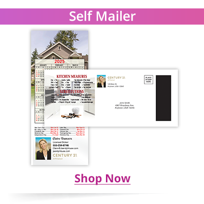 Economical Self Mailing Promotional Real Estate Marketing Calendars