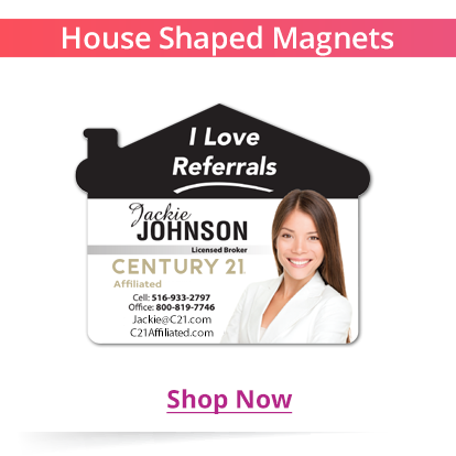 House Shaped Magnets for Real Estate Agents