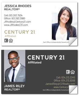 Century 21 Affiliated Real Estate Business Card Labels