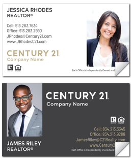 Century 21 Real Estate Business Card Labels