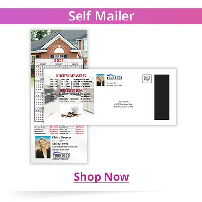 Economical Self Mailing Promotional Real Estate Marketing Calendars