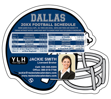 Football Schedule Magnets Magnetic Football Schedules