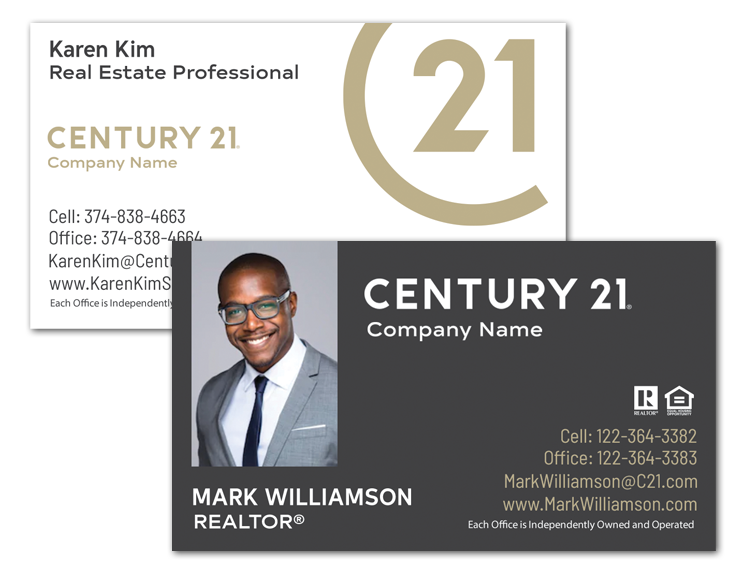 Full color custom real estate business card magnets 3.5''x2''