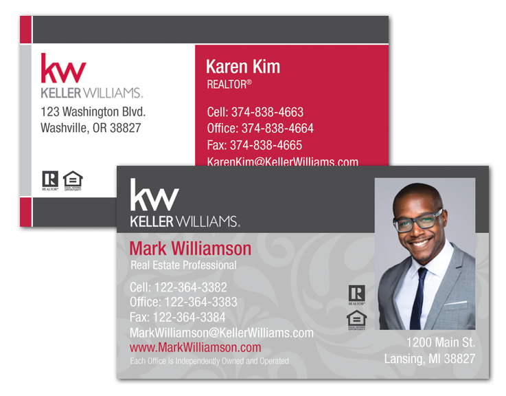 Full color custom real estate business card magnets 3.5''x2''