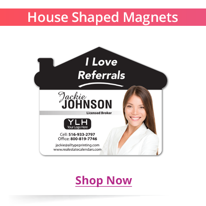 House Shaped Magnets for Real Estate Agents