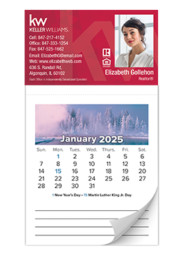 Full color real estate marketing calendars for 2025