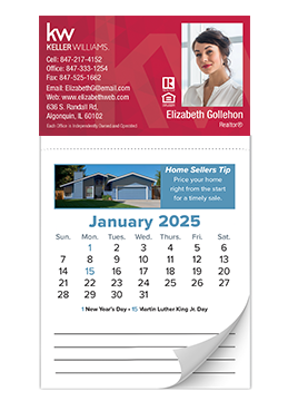 Custom printed calendars provides professional polish to your real estate promotional items