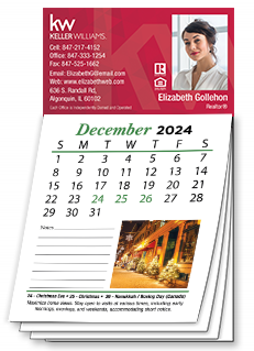 Real estate magnetic calendars 2025 for refrigerator calendar magnets
