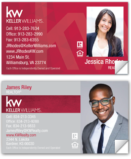 Keller Williams Real Estate Business Card Labels
