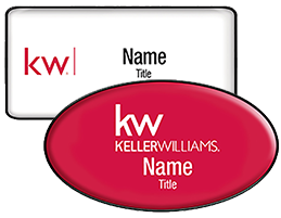 Keller Williams Domed Name Badges