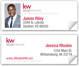 Keller Williams Real Estate Return Address Labels