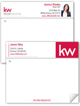Keller Williams Real Estate Shipping Labels