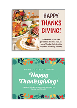 Independent Realtor Standard Real Estate Thanksgiving Postcards 