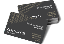 Century 21 Rounded-Corner Real Estate Business Cards