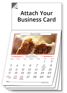 Real estate magnetic calendars 2024 with recipes on magnet business card calendar