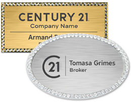 Century 21 Bling Name Badges