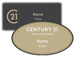 Century 21 Domed Name Badges