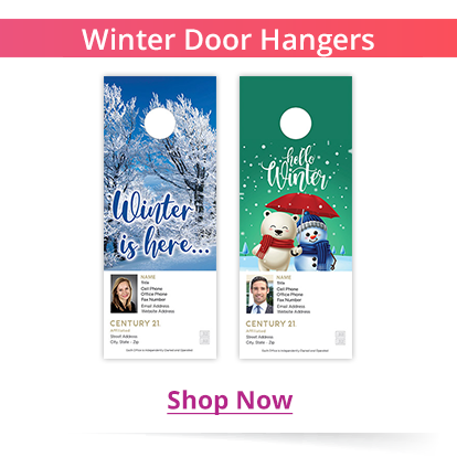 Century 21 Affiliated Winter Door Hangers