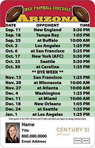 Custom Cincinnati Bengals Football Schedule Magnets, Free Samples